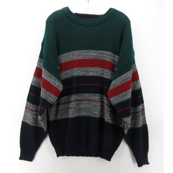 McGregor Other - VINTAGE McGregor Sweater Large Pullover Striped 90s Grandpa Colorful